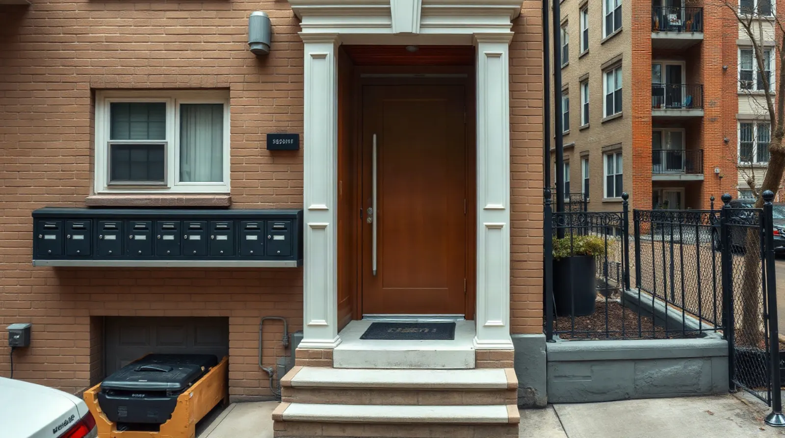Façade d'un immeuble résidentiel en copropriété